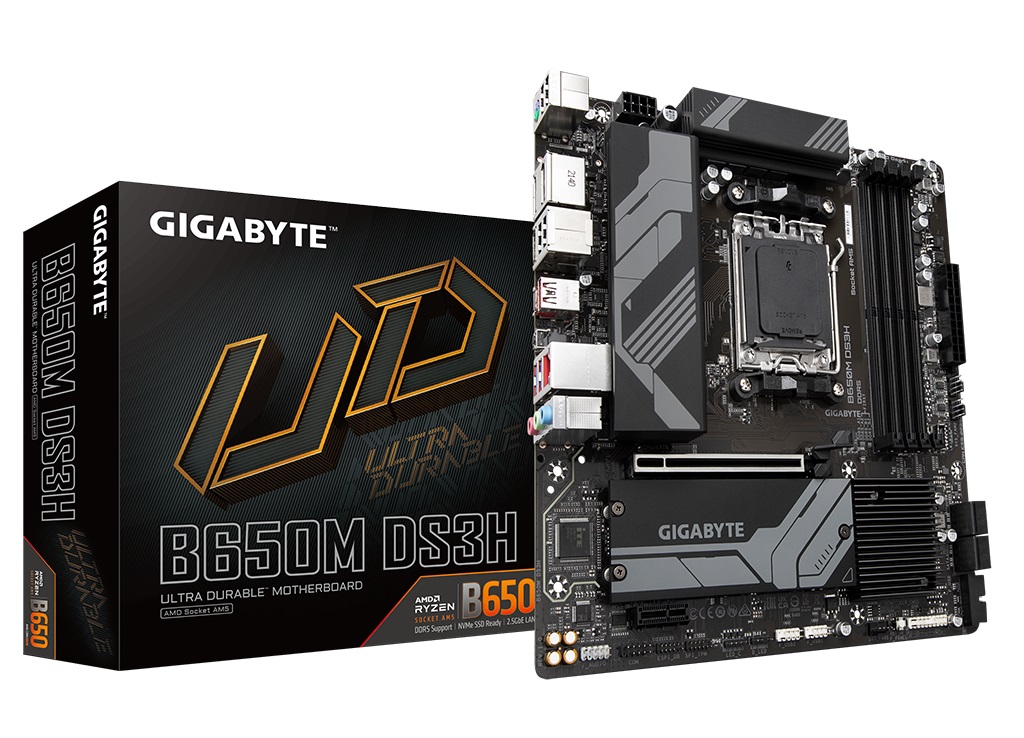  B650 m-ATX Motherboard: AM5 Socket For AMD Ryzen 7000/8000 Series Processors<BR>4x DDR5, 4x SATA 6Gb/s, PCIe 4.0, 2x M.2 Gen4, USB 3.2, 2.5GbE LAN, Realtek 7.1 Audio, HDMI/2x DP  